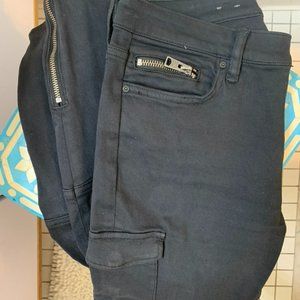 Black AllSaints Non-denim skinny jeans